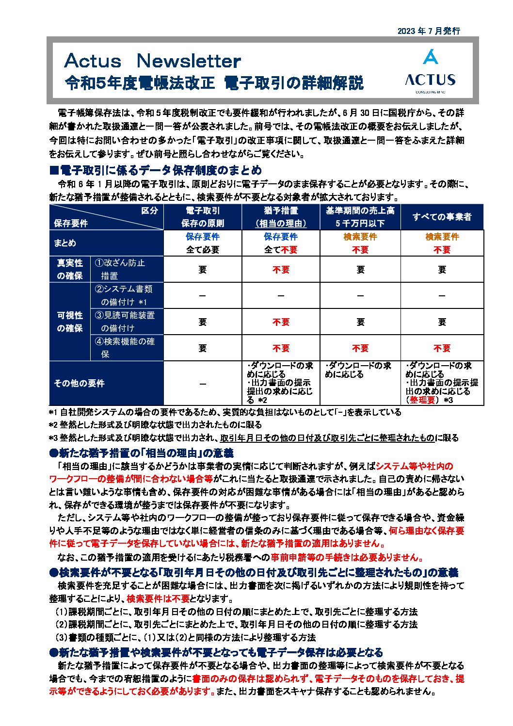 ＜解説動画あり＞令和５年度電帳法改正 電子取引の詳細解説