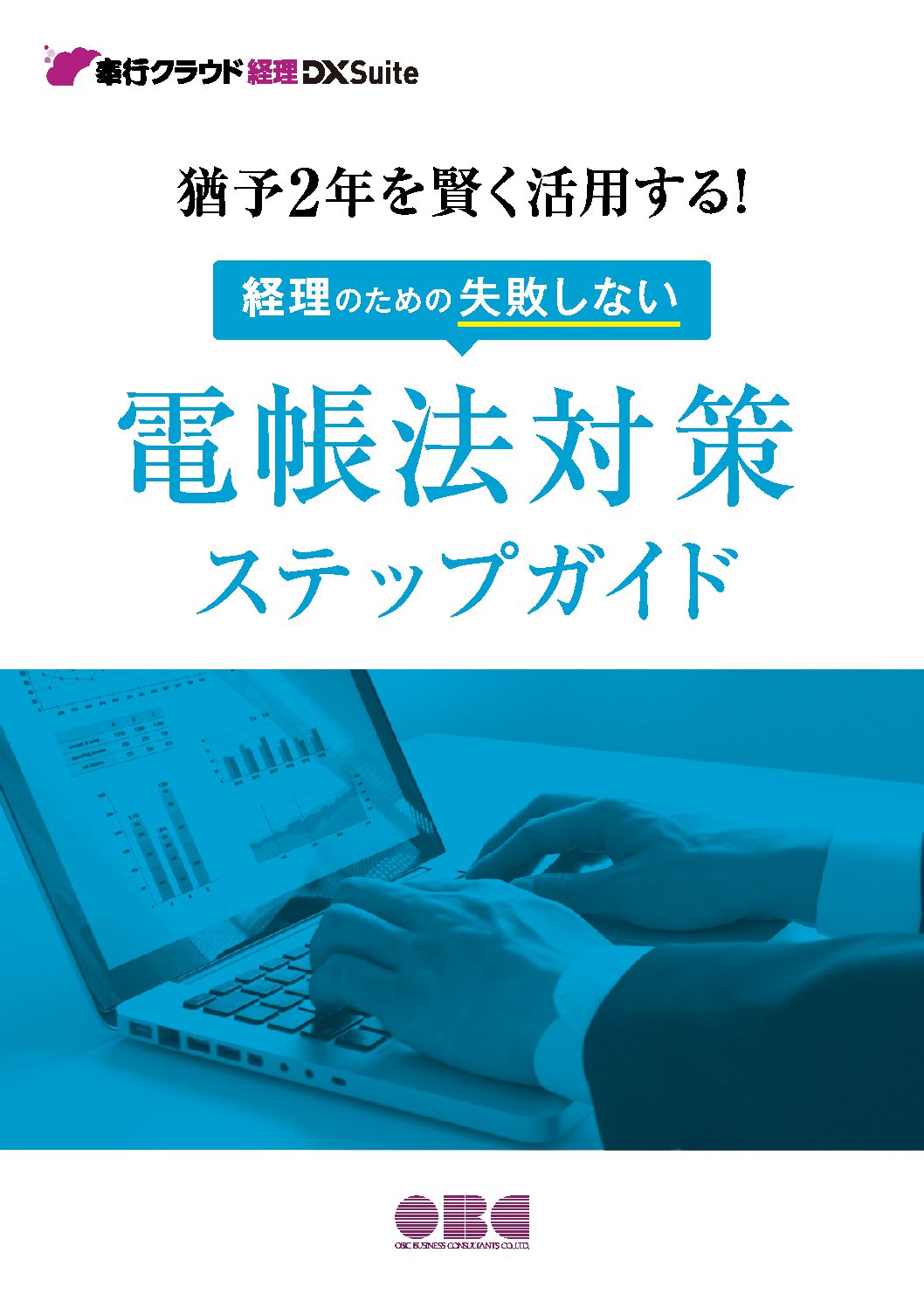 猶予2年を賢く活用する！
経理のための失敗しない電帳法対策ステップガイドを監修しました